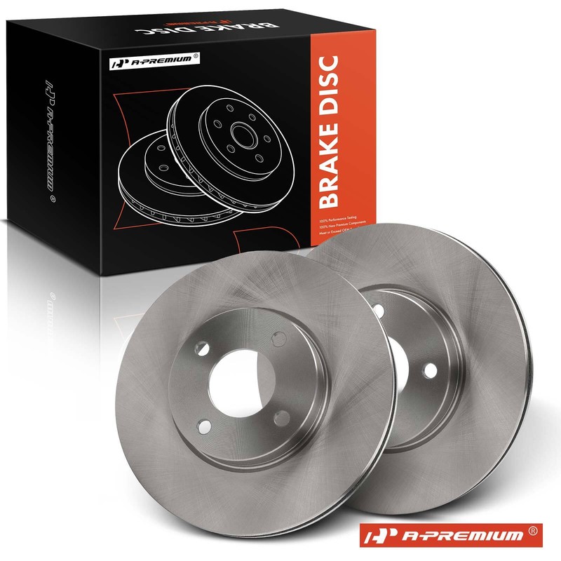 A-Premium 2x Disc Brake Rotors Front for Nissan Versa 2020-2023 Kicks 2021-2023
