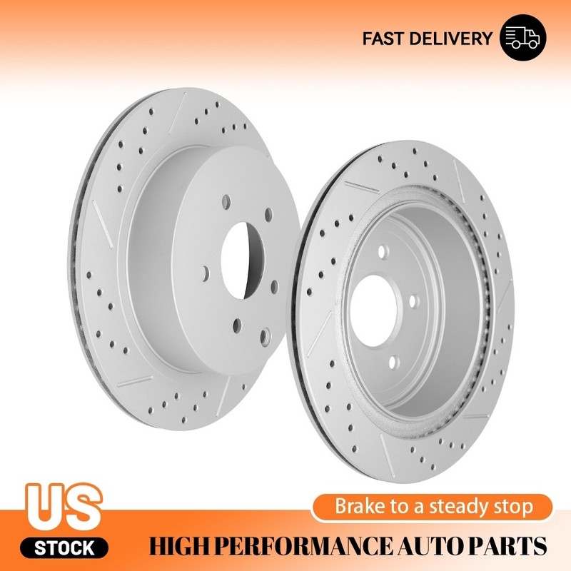 12.12 Inch Rear Brake Disc Rotors Set for 2017-22 INFINITI Q60 QX70 Murano Quest