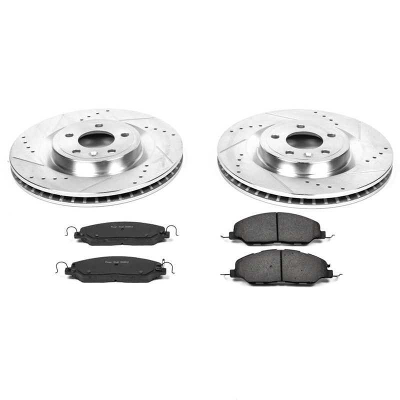 K5943 Powerstop Brake Disc and Pad Kits 4-Wheel Set Front & Rear for Mustang gallery