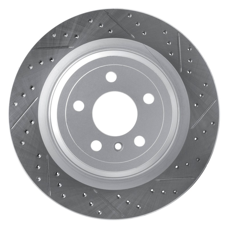 For Mercedes-Benz GLE400 16-19 Brake Rotor DFC Drilled & Slotted Rear Passenger