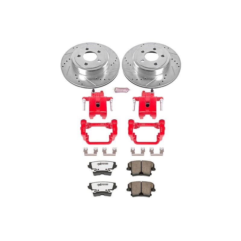 KC1720-26 Powerstop 2-Wheel Set Brake Disc and Caliper Kits Rear for Charger 300 gallery