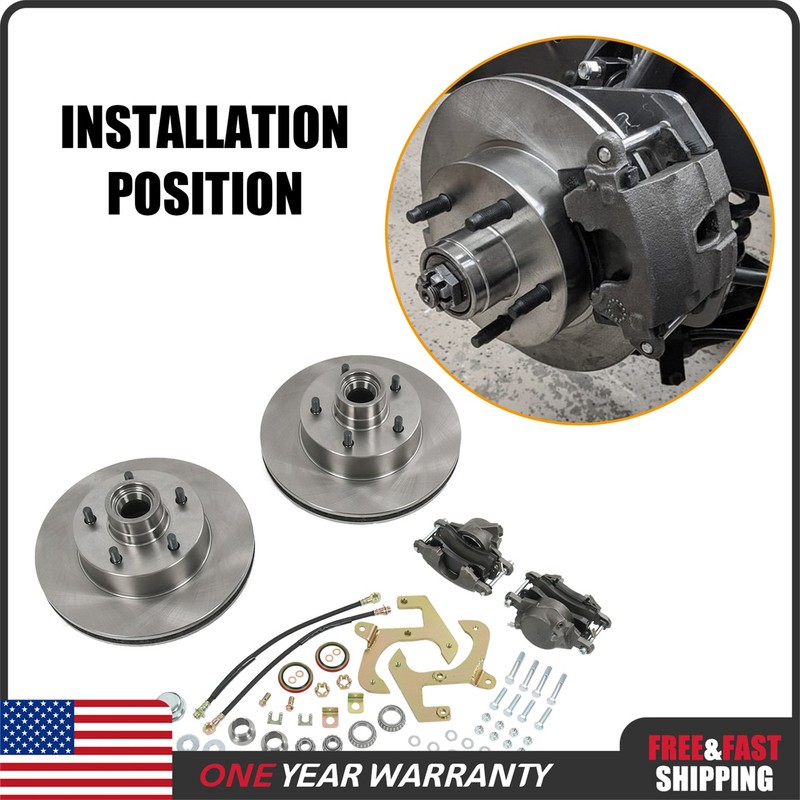 Disc Brake Conversion Kit Front For Chevy 1949-54 Corvette 1953-62 5 on 4.75" gallery