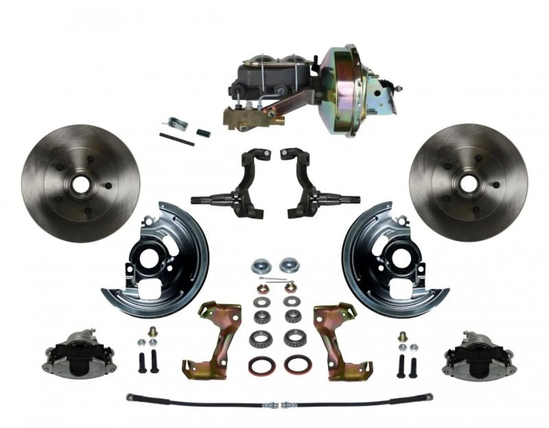 Leed Brakes FC1002-E1A1 Front Disc Brake Kit w/Stock Height Spindles GM A/F/X-Bo