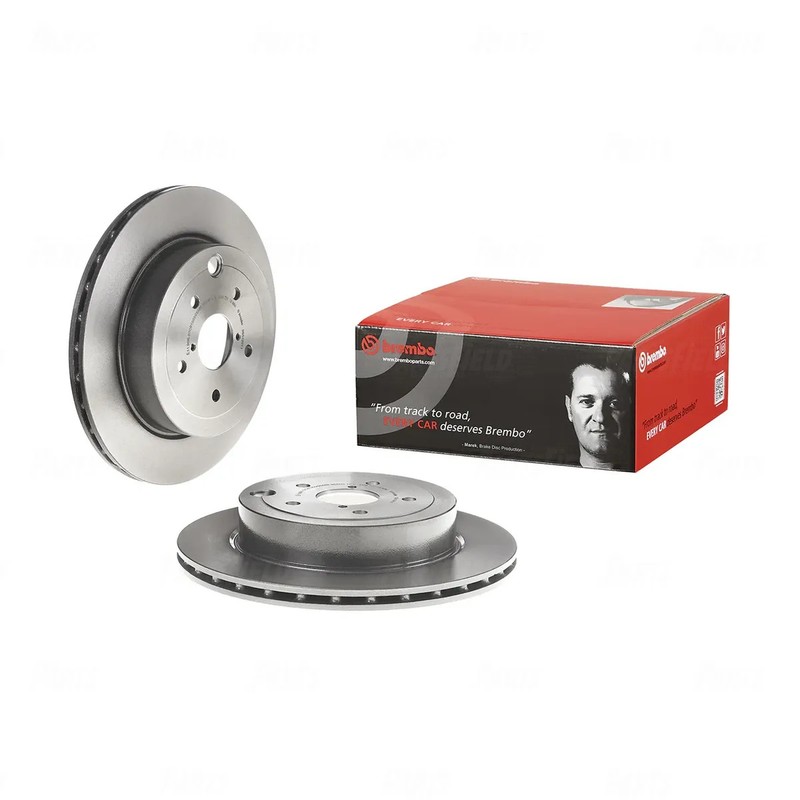 Full Set Brembo UV Coated Disc Rotors+KDH Brake Pads for Subaru Impreza GE 07-11 gallery