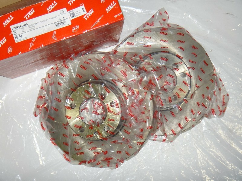 TRW OEM Rear Brake Rotors Discs For BMW 735i 735iL 34211165259