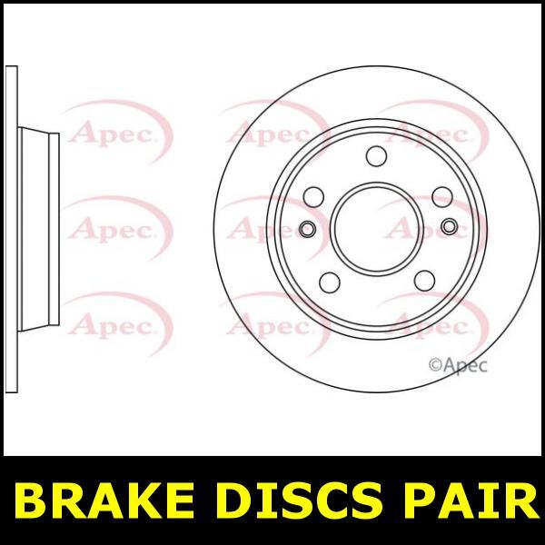 Brake Discs Pair Rear FOR HYUNDAI i30 101bhp 1.4 14->ON CHOICE2/2 Petrol Apec gallery