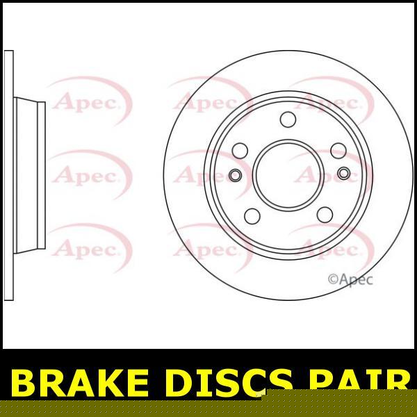 Brake Discs Pair Rear FOR HYUNDAI i30 131bhp 1.6 14->ON CHOICE2/2 Petrol Apec gallery