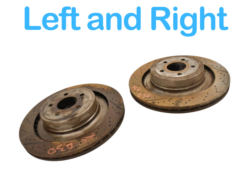 12-18 Mercedes CLS63 AMG Rear Left and Right Brake Rotors Disc Set Of 2 Oem gallery