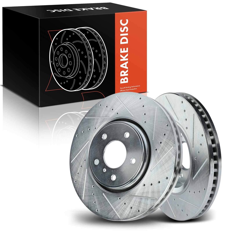 2x Drilled Brake Rotors for INFINITI FX35 2005-2013 FX45 2005-2008 QX70 Front