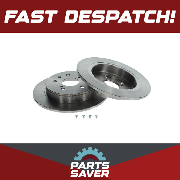 2x Brake Discs Pair Solid fits SUZUKI SX4 1.6 Rear 09 to 16 M16A 278.2mm Set New