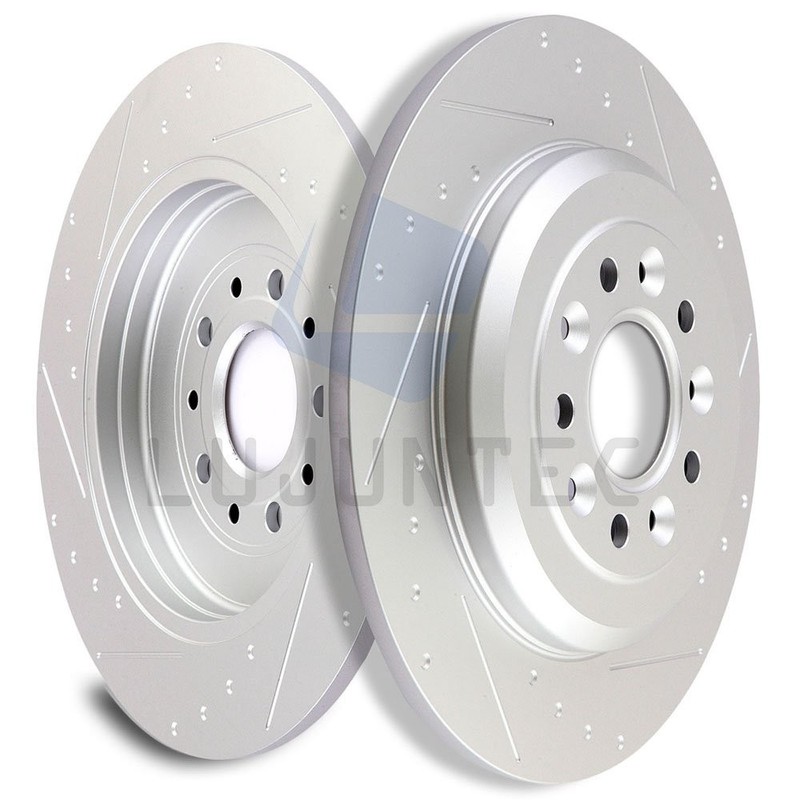 Rear Brake Discs Rotors Kit For 2011 2012 – 2019 Ford Explorer Vented Drilled