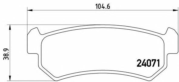 BREMBO Rear Axle BRAKE DISCS + PADS SET for CHEVROLET NUBIRA Sal. 1.5 2005-2007 gallery