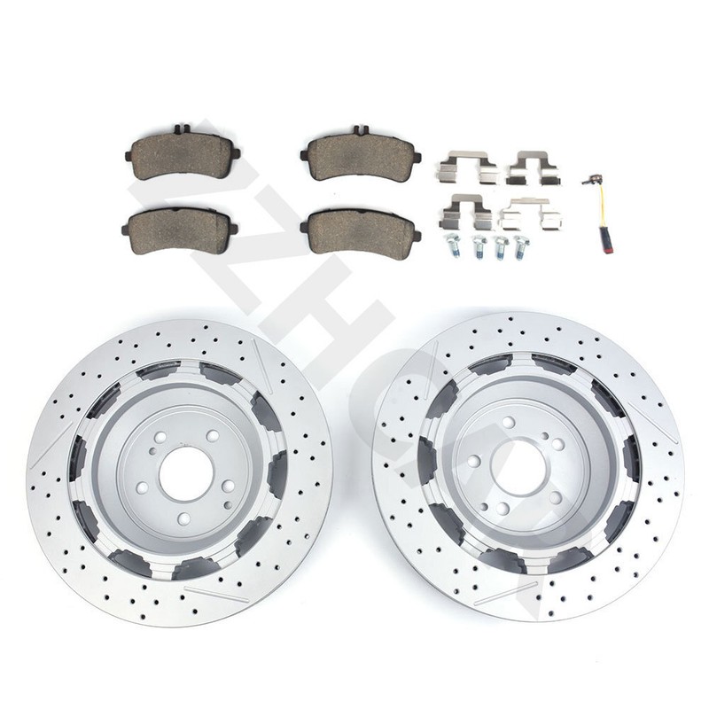 Rear Brake Pads And Rotors Fit Mercedes-benz W222 S450 S63 S65 AMG A2224232012
