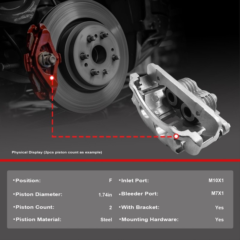 FOR 11-20 Toyota Sienna Highlander Front Disc Brake Rotors Pad Calipers Kits gallery