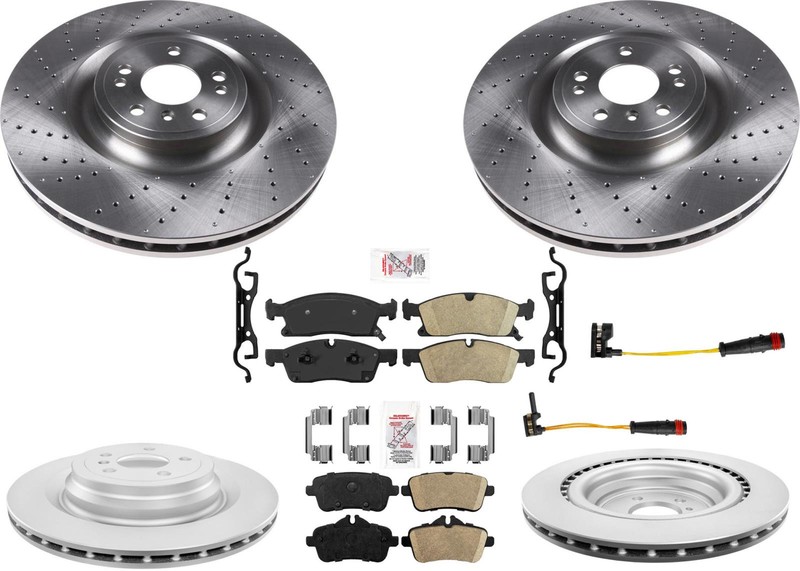 Sport Package Disc Brake Rotors Ceramic Pads Fits Mercedes Benz GLE43 AMG 375MM