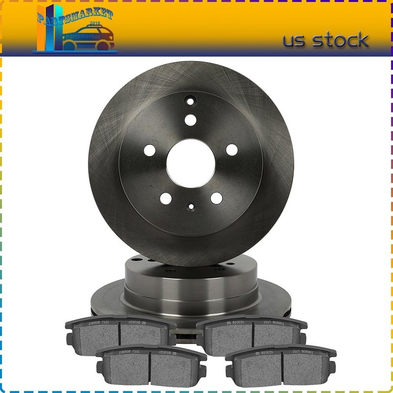 For CHEVROLET EQUINOX 2010 2011 – 2017 Rear Ceramic Brake Pads And Rotors Discs