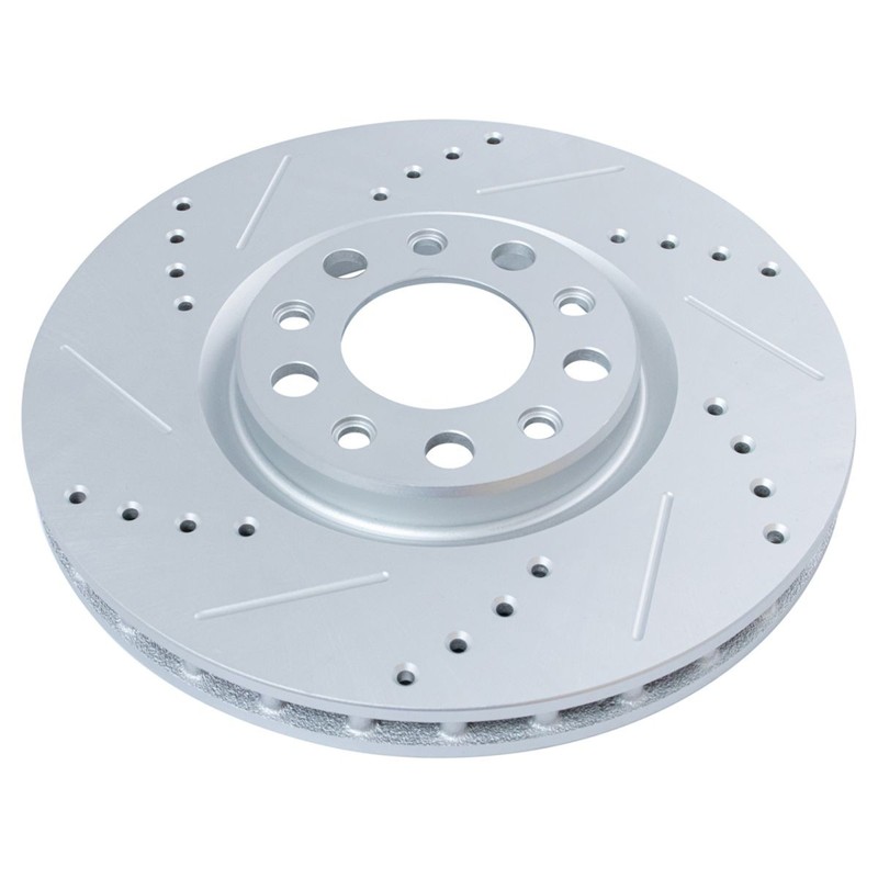 TRQ Front & Rear Ceramic Brake Pad & Performance Rotor Kit w/Fluids gallery