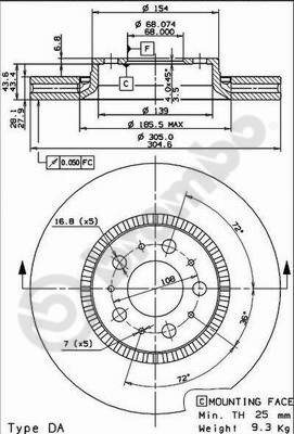 Brembo 09.9130.75 Brake Disc for Volvo gallery