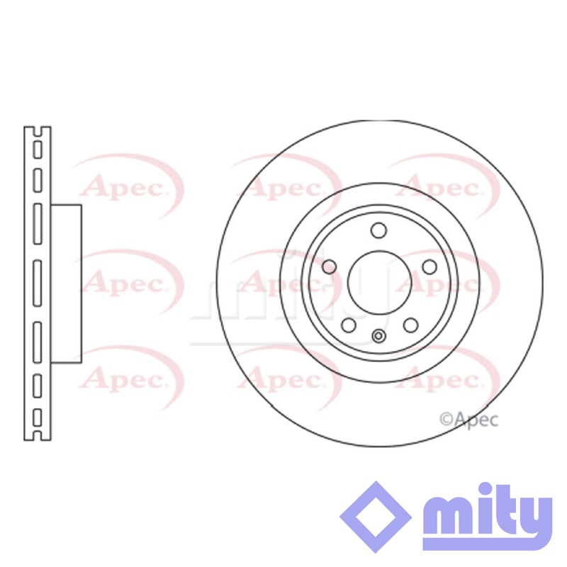 Fits Audi Allroad A6 3.0 TDi Brake Disc Front Mity #2 4G0615301N