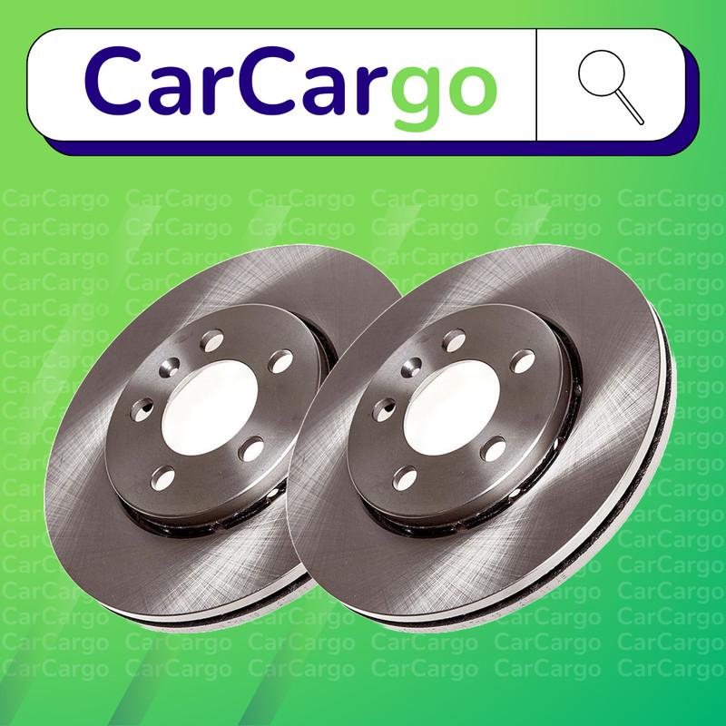 Premium Vented Front Brake Discs Pair For VW Fox 1.2 2005-2011 256 mm
