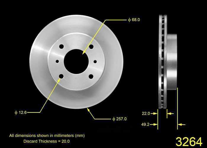 Disc Brake Rotor Bendix PRT1656