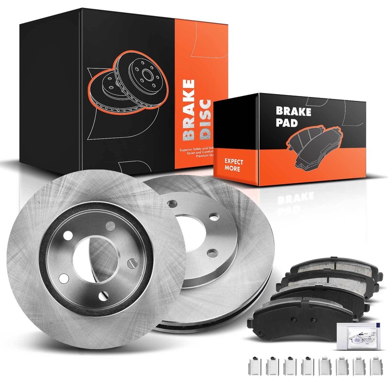 Set of 6 Front Disc Brake Rotors & Brake Pads for Buick Rendezvous Pontiac Aztek