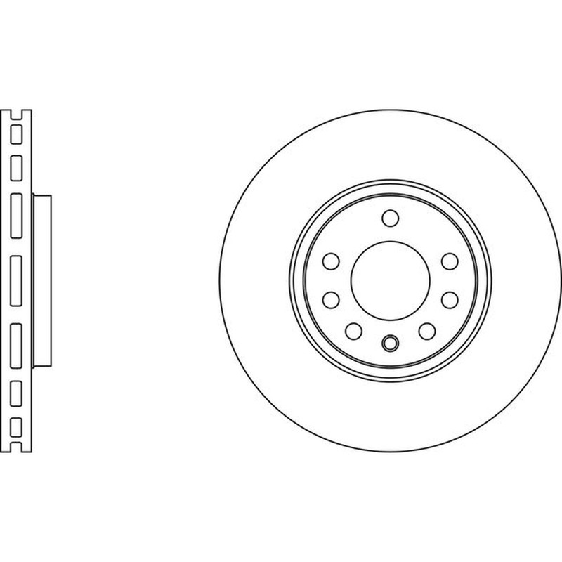 Apec Blue Brake Disc – Front SDK6255 – Fits Cadillac Saab Vauxhall Opel vehicles