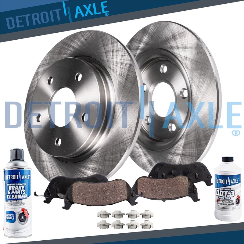 Rear Disc Rotors Brake Ceramic Pads for Lincoln MKT MKX Ford Explorer Flex