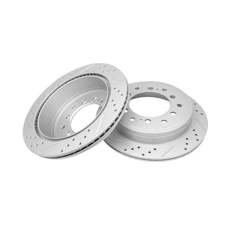 Front & Rear Drilled Brake Rotors For 2010 - 2018 Lexus GX460 Toyota 4Runner gallery