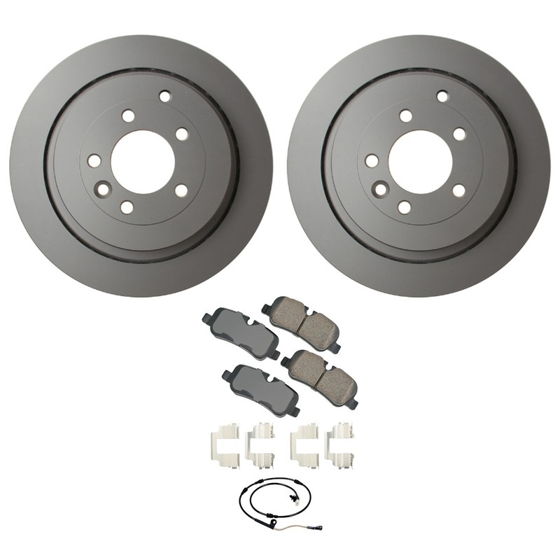 Hella Rear Rotors Akebono Euro Ceramic Disc Brake Pads For LR4 Range Rover Sport