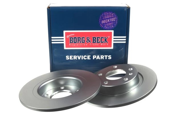 Borg & Beck BBD4729 Rear Brake Discs Pair 264mm Solid Fits Opel Vauxhall Adam