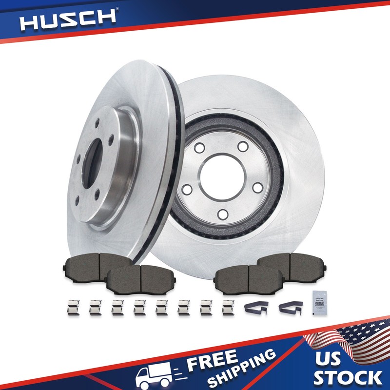 Front Brake Disc Rotors and Ceramic Pads Kit for Ford Edge 2007-2014 Lincoln MKX