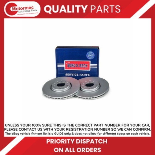 Borg & Beck brake disc pair – BBD4436