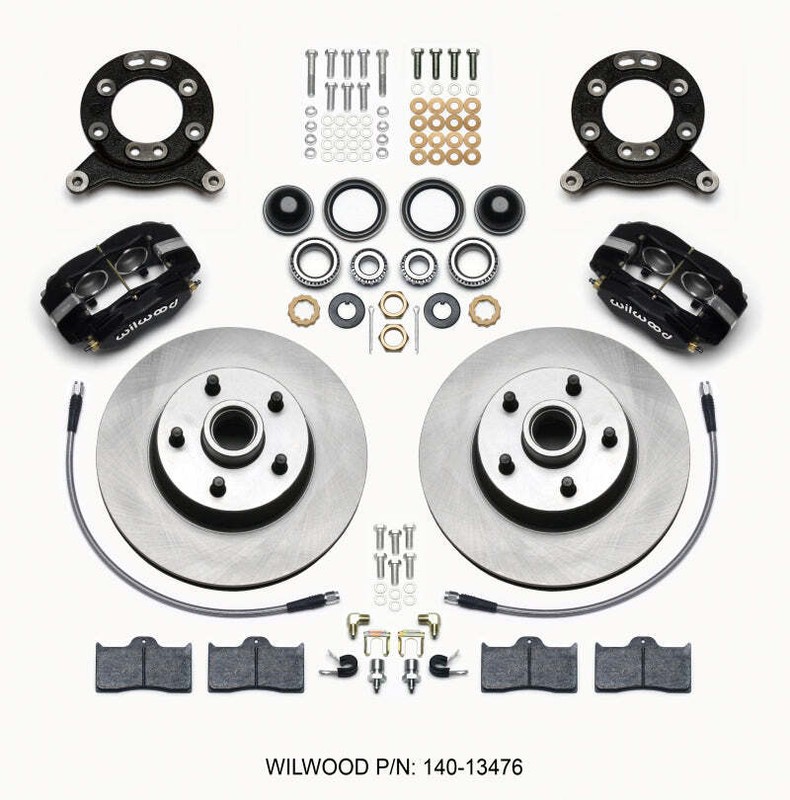 Wilwood Forged Dynalite-M Front Kit 11.30in 1 PC Rotor&Hub Fits 1965-1969 Mustan