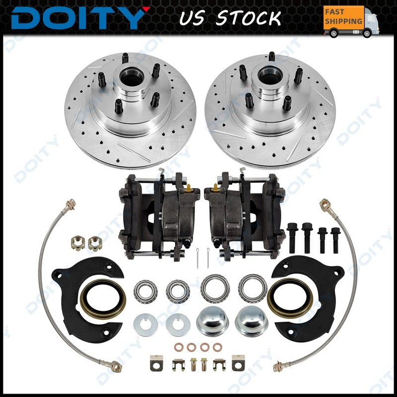 for Ford Mustang II, 5x4-1/2" Bolt Pattern,Complete 11" Front Disc Brake Kit,