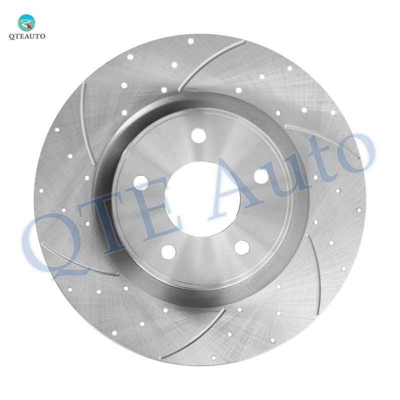 Set of 4 Front 320mm-Rear 308mm Drilled Brake Rotors For 2016 2017 Infiniti QX50 gallery