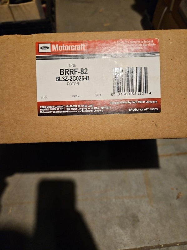 NEW MOTORCRAFT BRRF-82 Disc Brake Rotor-Element 3 Coated (1)