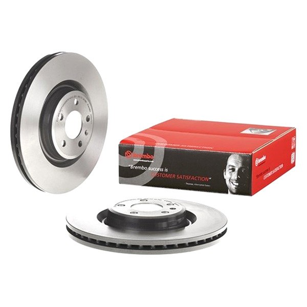 For Audi SQ5 14-17 Brembo UV Coated Series Plain Vented Front Brake Rotor