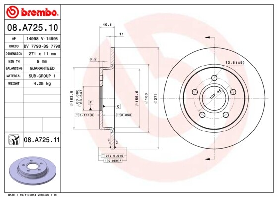RTG Rear Brake Discs Fits Ford Focus 2010-2020 + Other Models gallery