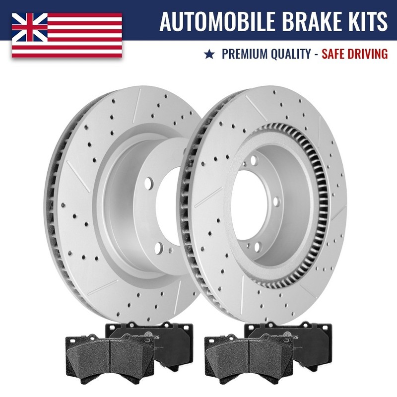 Front Disc Rotors Brake Pads for Toyota Tundra Sequoia Land Cruiser Lexus LX570