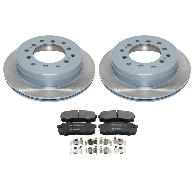 DuraGo Rear Rotors Bosch QuietCast Semi-Met Disc Brake Pads Kit For 4Runner