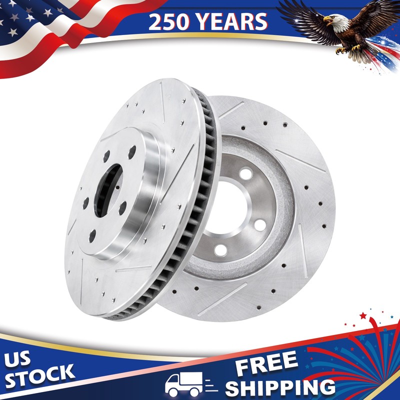 11.92″ 303mm Front DRILLED Brake Rotors for Park Avenue Deville Eldorado LeSabre