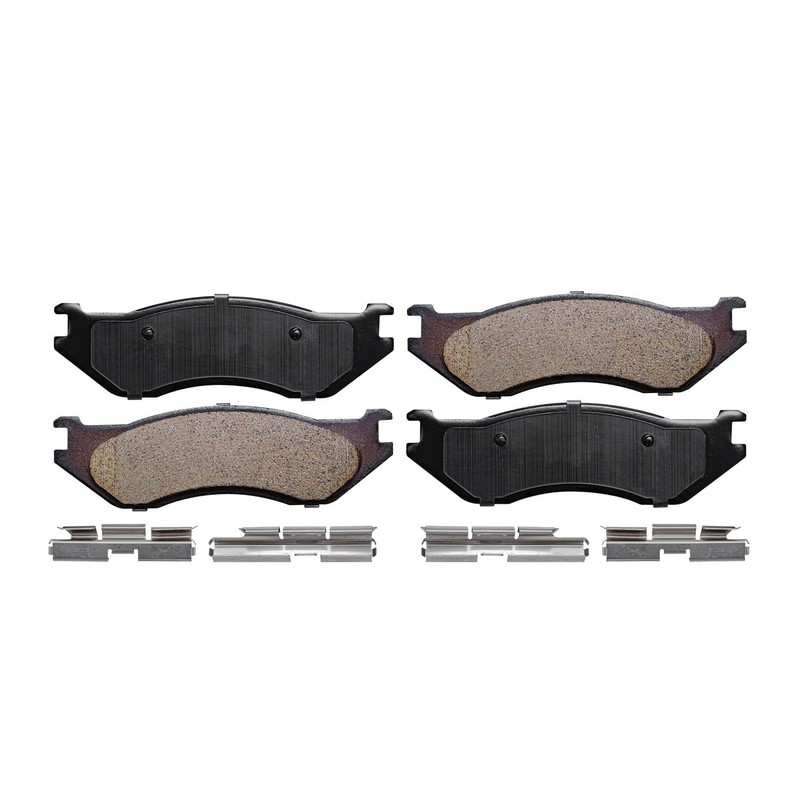 For 2002-2005 Dodge Ram 1500 ABS Front Drilled Rotors Brake Pad + Wheel Bearings gallery