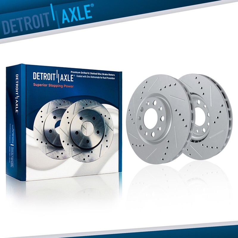 Front Drilled Brake Rotors for Buick LaCrosse Envision Chevy Equinox GMC Terrain
