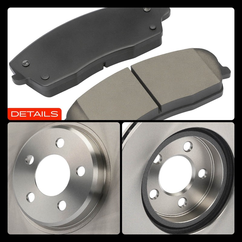 Disc Brake Rotors &Ceramic Brake Pads Front for Dodge Charger 06-21 Chrysler 300 gallery