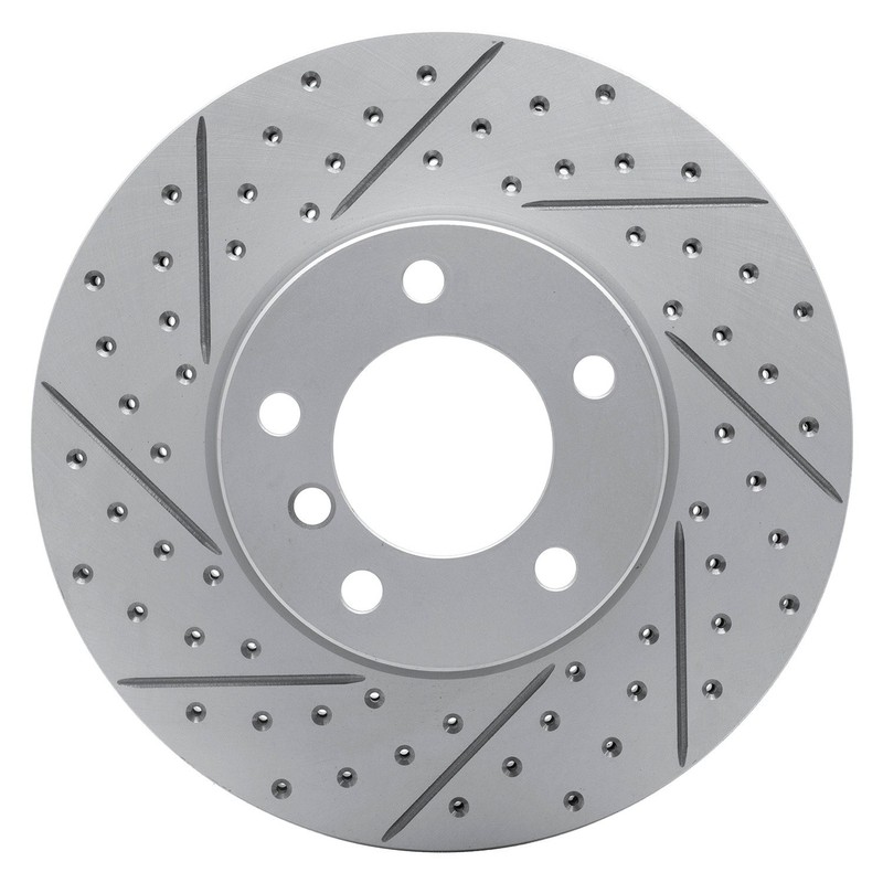 For BMW X1 12-15 DFC 830-31089L Drilled & Slotted Front Driver Side Brake Rotor