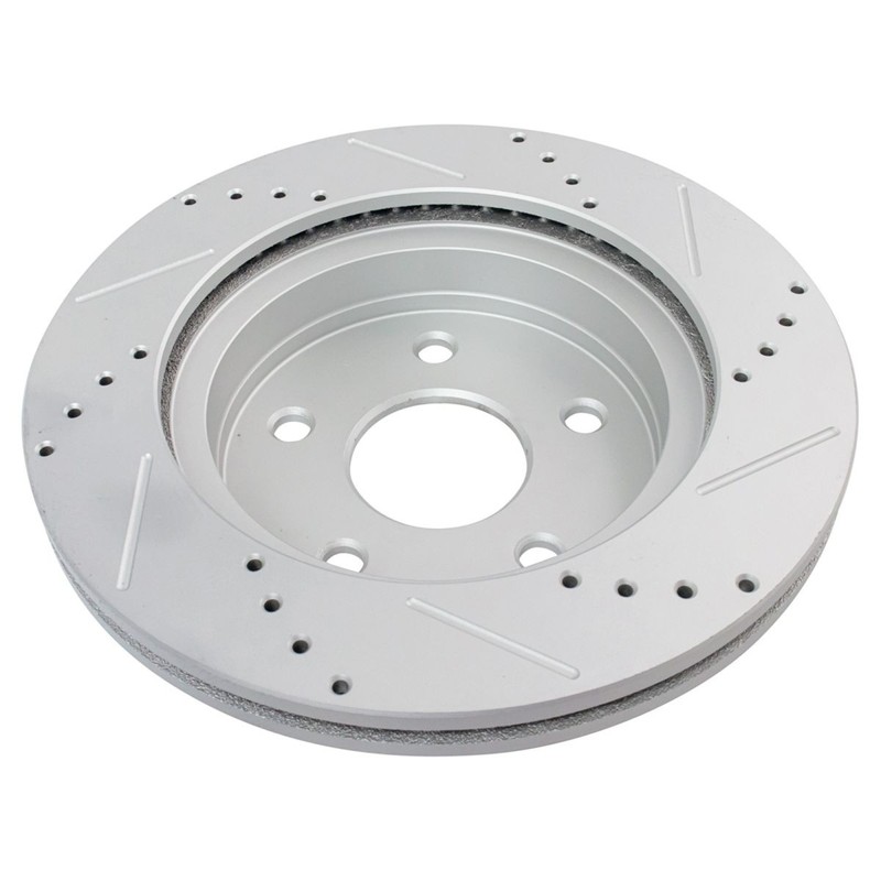 Front Brake Pad & Rotor Kit Drilled Ceramic Front Fits Chrysler Dodge Ram gallery