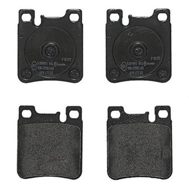 Brembo Front & Rear Brake Kit Low-Met Pads Drilled Disc Rotors For Mercedes R171 gallery