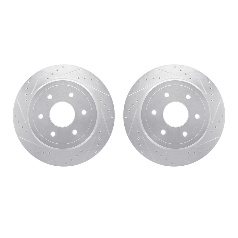 Dynamite Friction Disc Brake Rotor Set for 2016-2024 Nissan TITAN XD 7002-67108