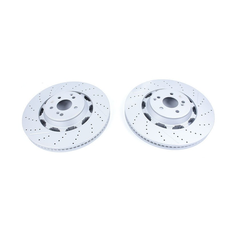 2X For Mercedes Benz W222 S63 S65 AMG 2014-2020 Front Brake Rotors A2224212612 gallery